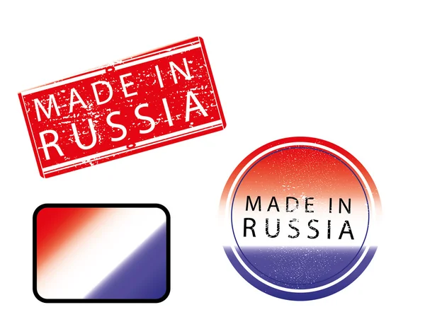 Gjorde i Ryssland tecken — Stock vektor