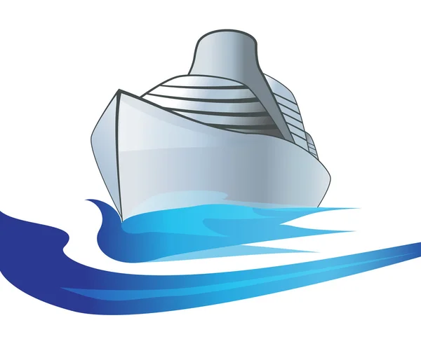 Grand bateau de croisière — Image vectorielle