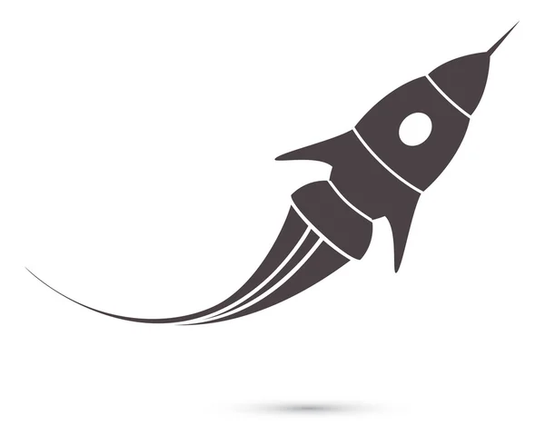 Raketa ikonu nebo spaship — Stockový vektor