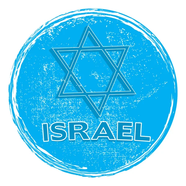 Israel grunge selo — Vetor de Stock