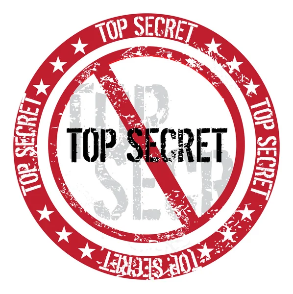 Top secret timbru — Vector de stoc