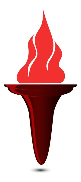 Torch icon — Stock Vector