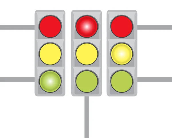 Traffic lights — Stock Vector