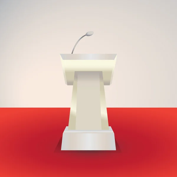 Stand blanc pour les présentations — Image vectorielle