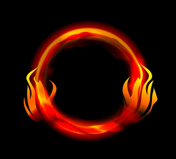 Požární prsten vektor — Stockový vektor