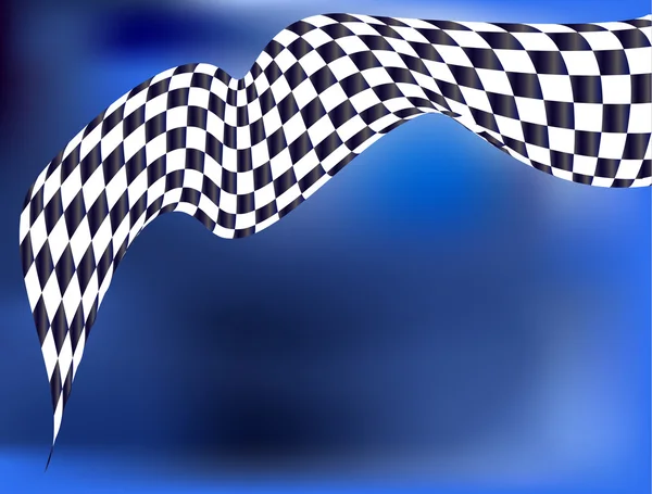 Checkered flag race background vector — Stock Vector