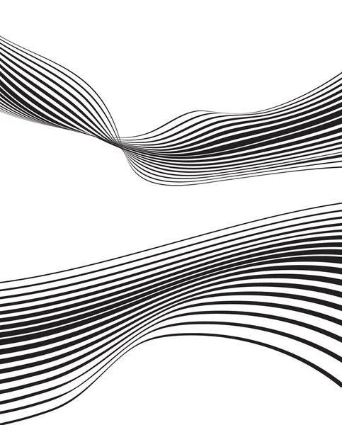 Effet optique mobius conception de bande ondulée — Image vectorielle