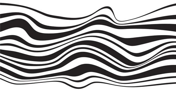 Optischer Effekt mobius wave stripe design — Stockvektor