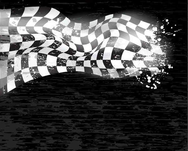 Racing background checkered flag wawing — Stock Vector