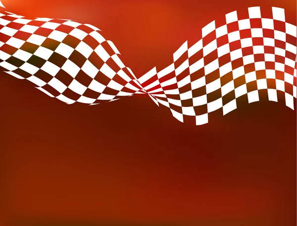 Racing background checkered flag wawing — Stock Vector