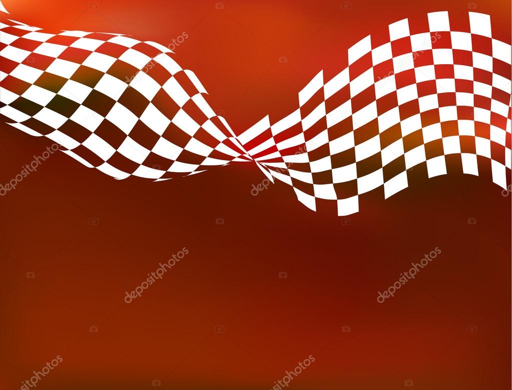 Racing background checkered flag wawing