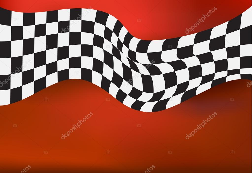 Racing background checkered flag wawing