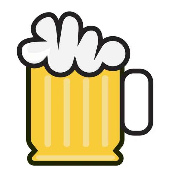 Vychlazené pivo ikona — Stockový vektor