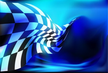 Race checkered flag background vector clipart