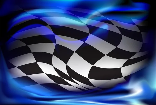 Race checkered flag background vector — Stock Vector