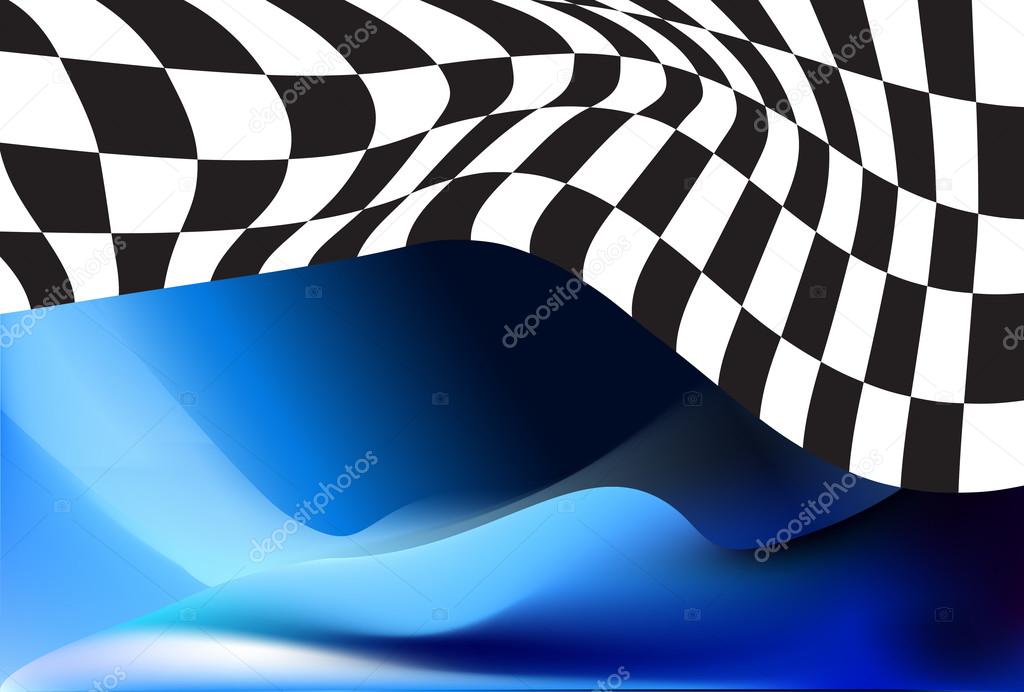 Race checkered flag background vector