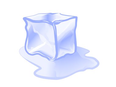 ice cube ice block icon illustration