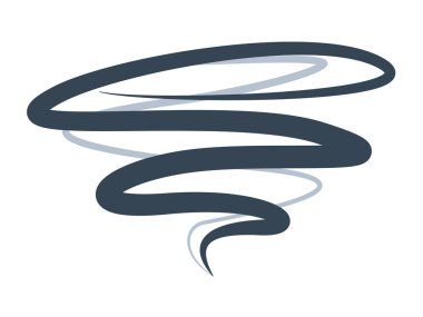 tornado spiral symbol icon of hurricane