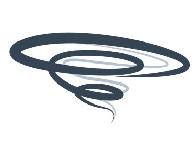 tornado spiral symbol icon of hurricane