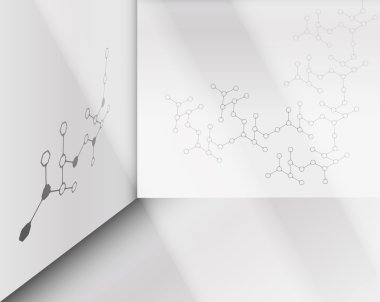 molecule structure pattern background design