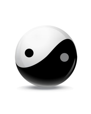 Yin yang ying yang sembolü simgesi