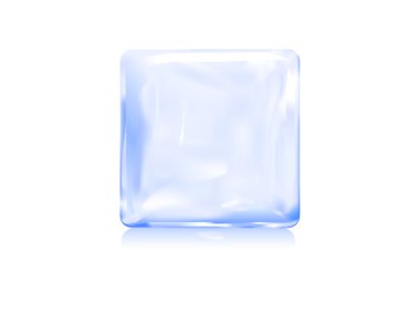 ice block icon illustration of frozen block