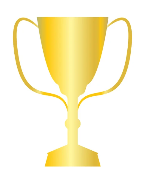 Golden trophy symbol of the prize illustration — Stockfoto