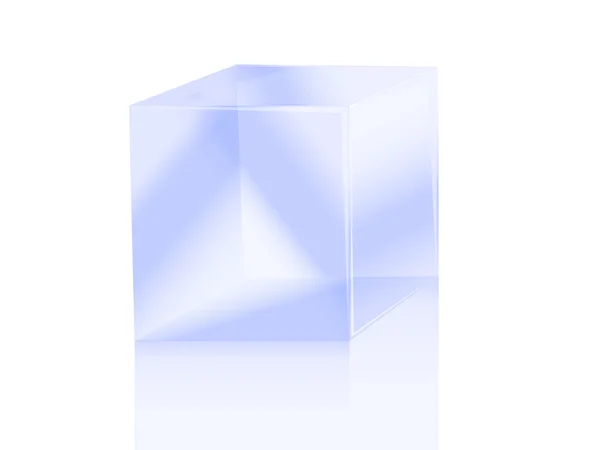 Ice cube ice block icon illustration — ストック写真