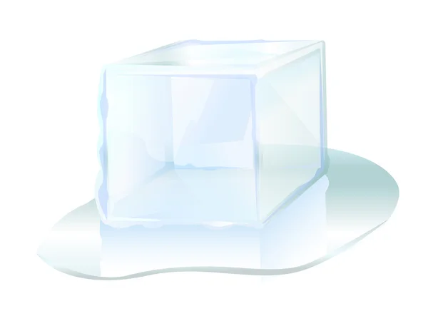 Ice cube ice block icon illustration — 图库照片