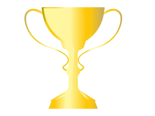 Golden trophy symbol of the prize illustration — Φωτογραφία Αρχείου