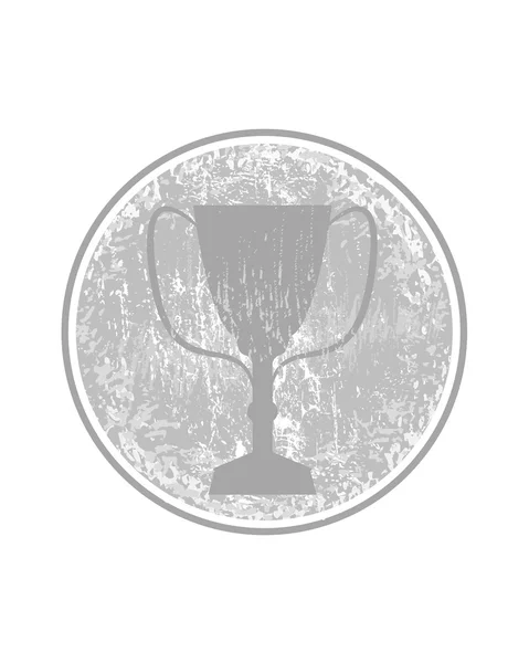 Trophy stamp icon symbol grunge — 스톡 사진