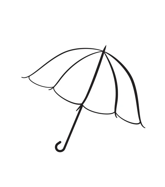 Иллюстрация символа зонтика — стоковое фото
