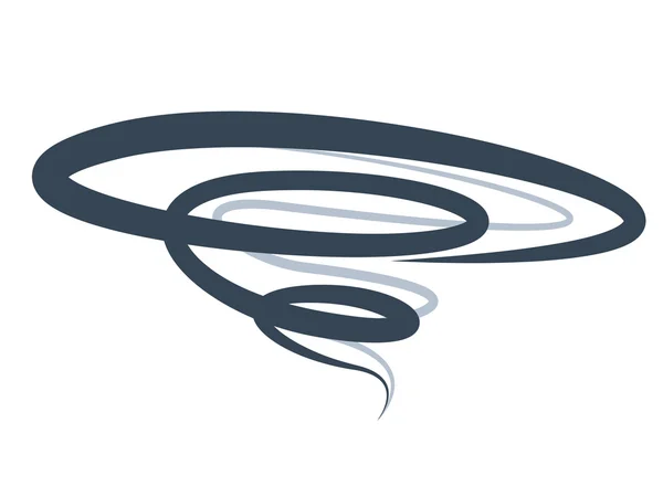 Tornado spiral symbol icon of hurricane — ストック写真