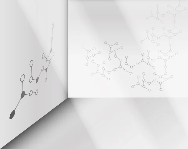 Molecule structure pattern background design — Stock fotografie