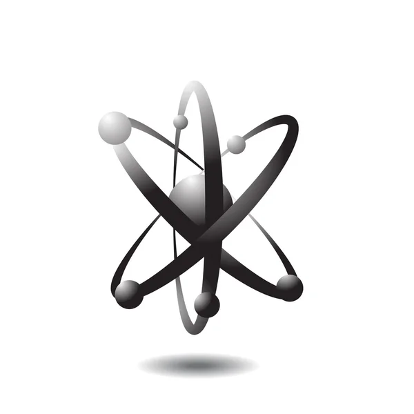 Schwarzes Atom oder Molekül-Symbol — Stockfoto