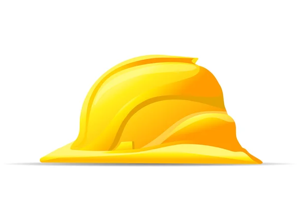 Yellow hard hat safety symbol icon — Zdjęcie stockowe