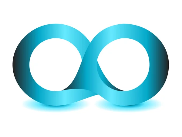 Infinity symbol unlimited sign icon — 图库照片