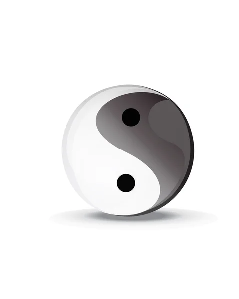 Yin yang ying yang símbolo icono — Foto de Stock