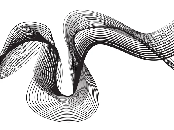 Abstract flowing wave design layout background — Stockfoto