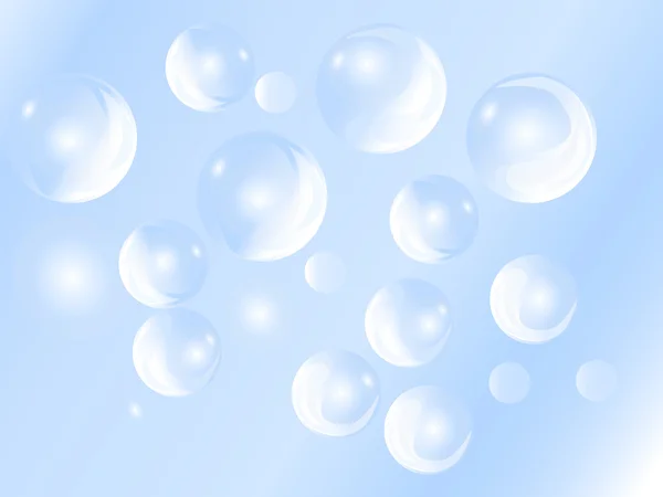 Soap bubbles background template ilustration — 图库照片