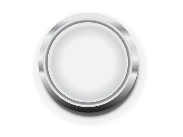 Metal blank button frame design elemet — Stock Photo, Image