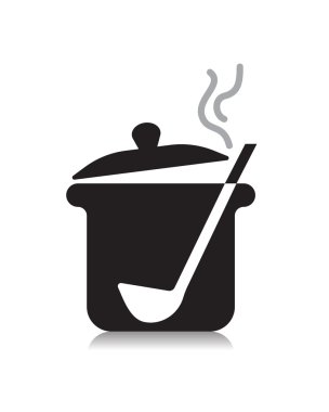 eleman Pan sembol simge tasarlamak vektör yemek