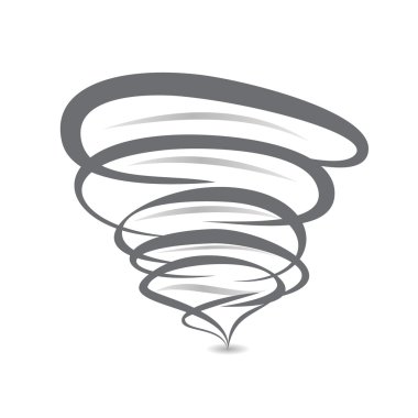 Twister simge vektör işareti kasırga helezon