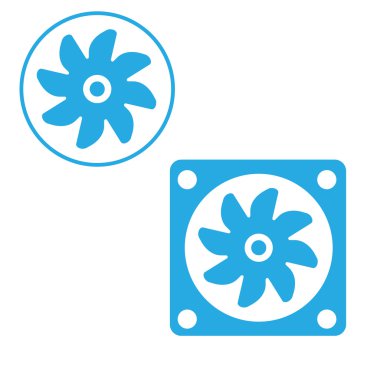 vcentilator fan pervane vektör simgesi simgesi