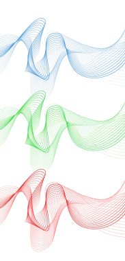 soyut dalga öğe tasarlamak vektör için