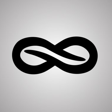 infinity symbol unlimited sign vector icon clipart