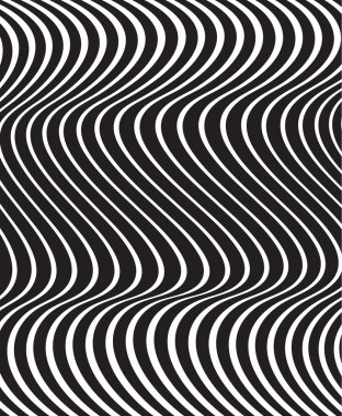 siyah ve beyaz mobious dalga şerit optik tasarım