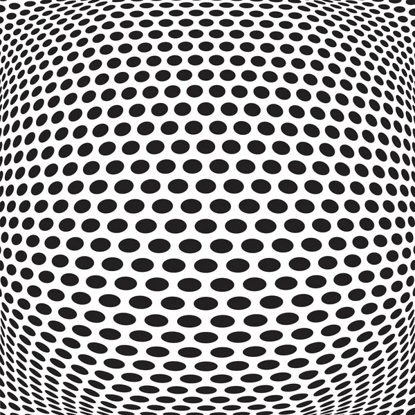 Abstrakte Punkte optische Kunst op art Hintergrund — Stockvektor