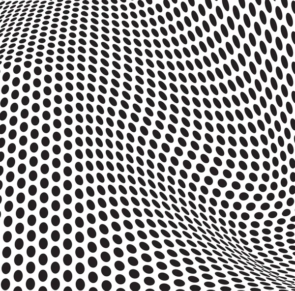 Abstraits points art optique op art fond — Image vectorielle