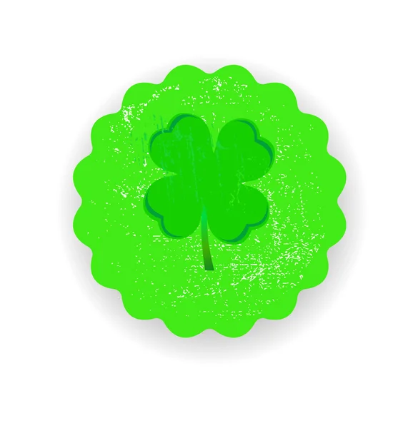 Four leaf clover green  vector symbol icon — Stock Vector